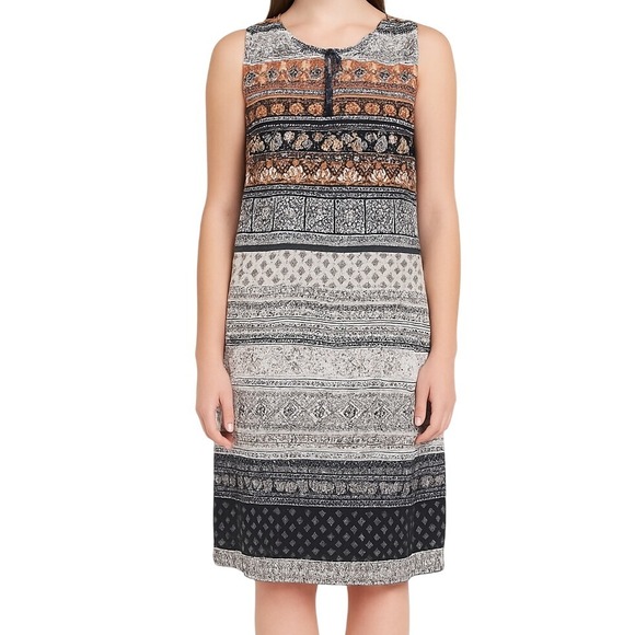 Beachlunchlounge Women's Sleeveless Dress Boho Batik Print Size L Beachcore - Picture 1 of 13